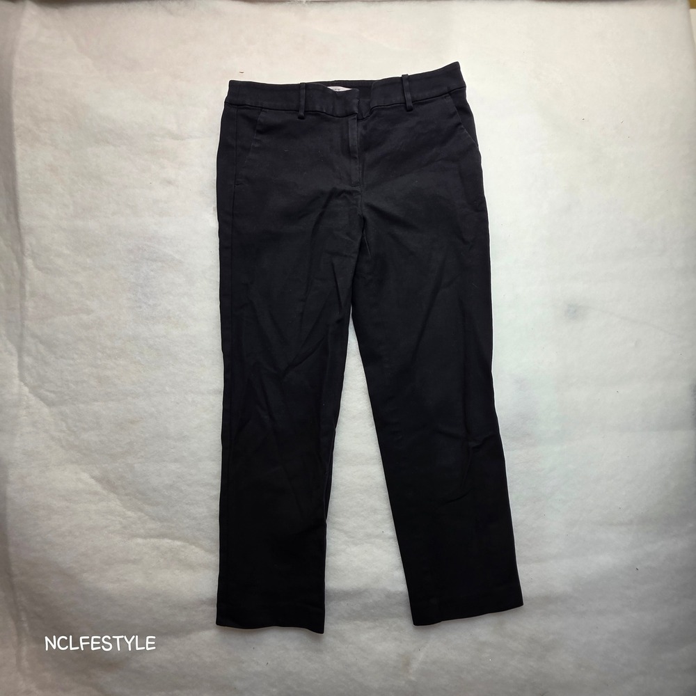 LOFT The Riviera Slim Pants Womens 6 Black Chino Trousers Business Casual 0173